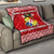 (MELE LEONITA ITAEHAU TUPOU) Tonga Coat Of Arms Premium Quilt Simplified Version - Red LT8 - Polynesian Pride