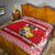 (MELE LEONITA ITAEHAU TUPOU) Tonga Coat Of Arms Premium Quilt Simplified Version - Red LT8 - Polynesian Pride