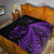 New Zealand Haka Rugby Maori Premium Quilt Silver Fern Vibes - Purple LT8 - Polynesian Pride