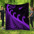 New Zealand Rugby Maori Premium Quilt Silver Fern Koru Vibes - Purple LT8 - Polynesian Pride