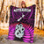 Aotearoa Fern Premium Blanket New Zealand Hei Tiki Purple Style LT13 - Polynesian Pride