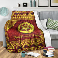 Tonga High School Premium Blanket Simplified Version LT8 - Polynesian Pride