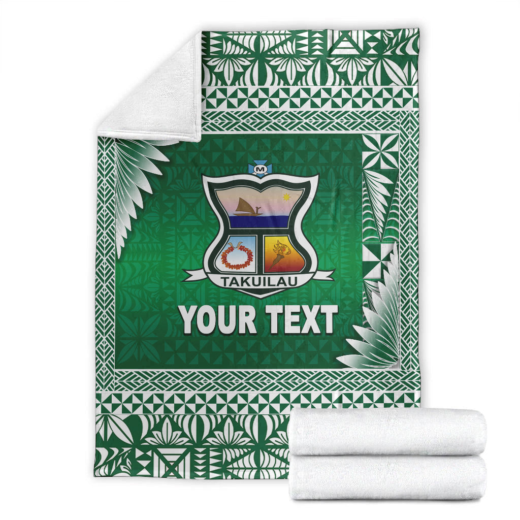 (Custom Personalised) Tonga Takuilau College Premium Blanket Simplified Version LT8 - Polynesian Pride