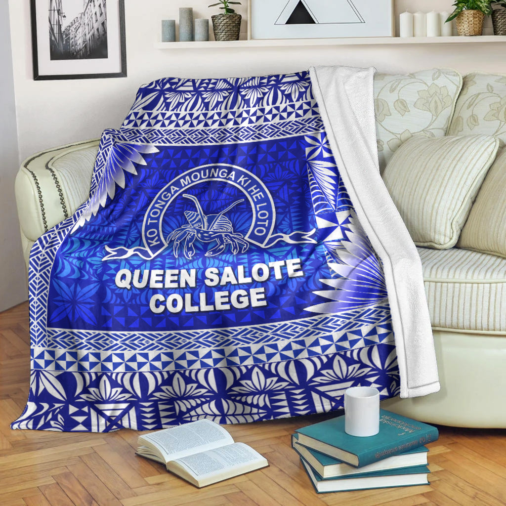 Tonga Queen Salote College Premium Blanket Simplified Version LT8 White - Polynesian Pride