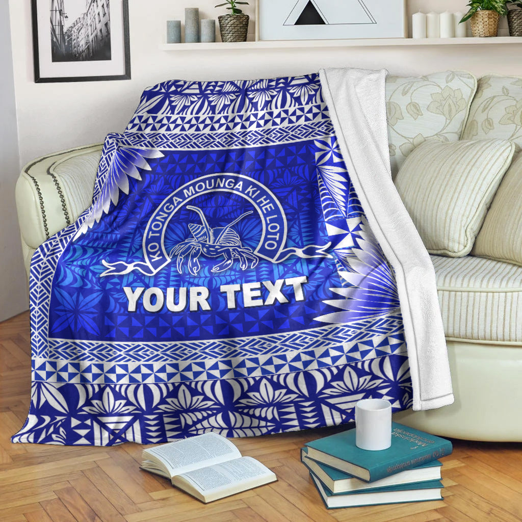 (Custom Personalised) Tonga Queen Salote College Premium Blanket Simplified Version LT8 White - Polynesian Pride