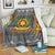 Tonga Vava'u High School Premium Blanket Simplified Version - Grey LT8 White - Polynesian Pride