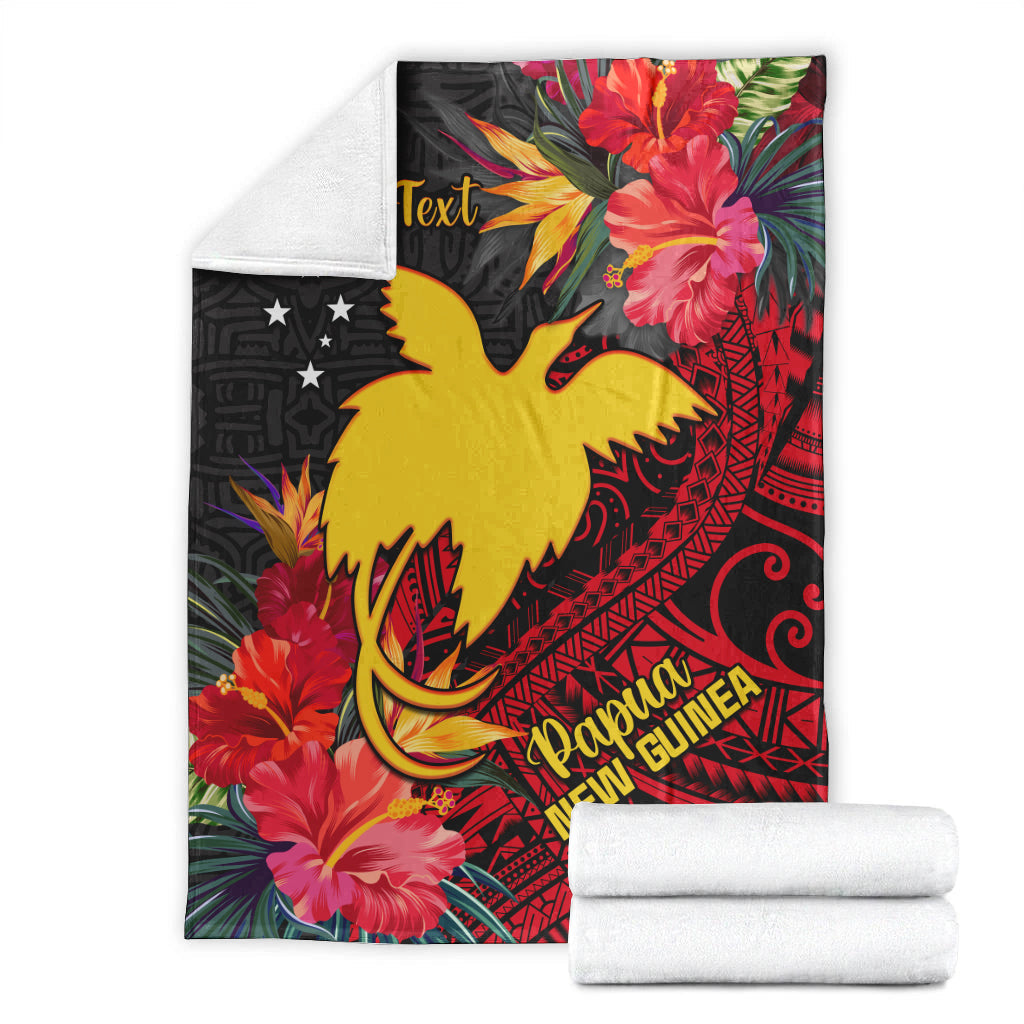 (Custom Personalised) Papua New Guinea Premium Blanket Bird of Paradise Ver.02 LT13 - Polynesian Pride