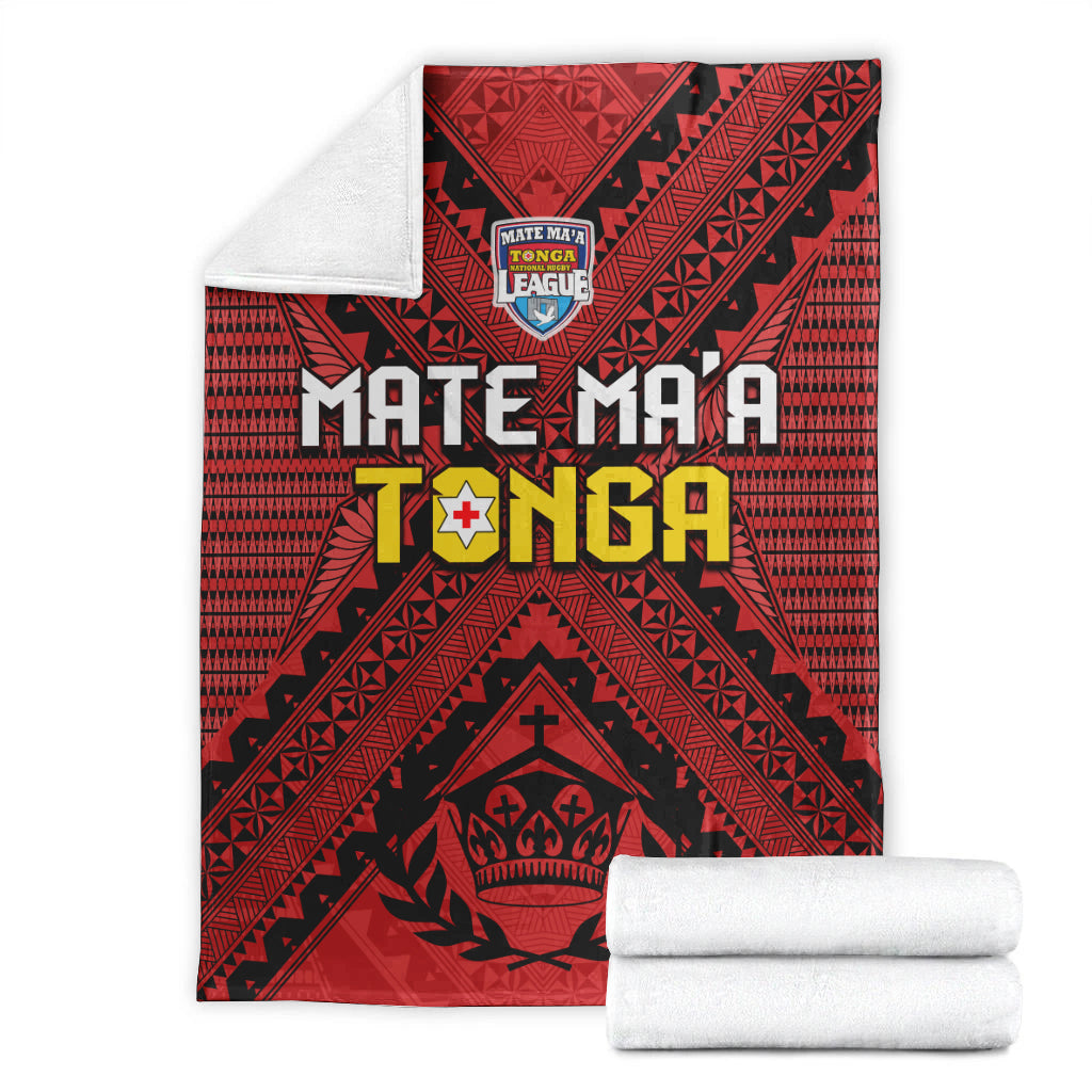 Tonga Rugby MMT Premium Blanket Ngatu Mate Maa Tonga Simple LT13 - Polynesian Pride