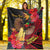 (Custom Personalised) Papua New Guinea Premium Blanket Bird of Paradise Ver.01 LT13 White - Polynesian Pride