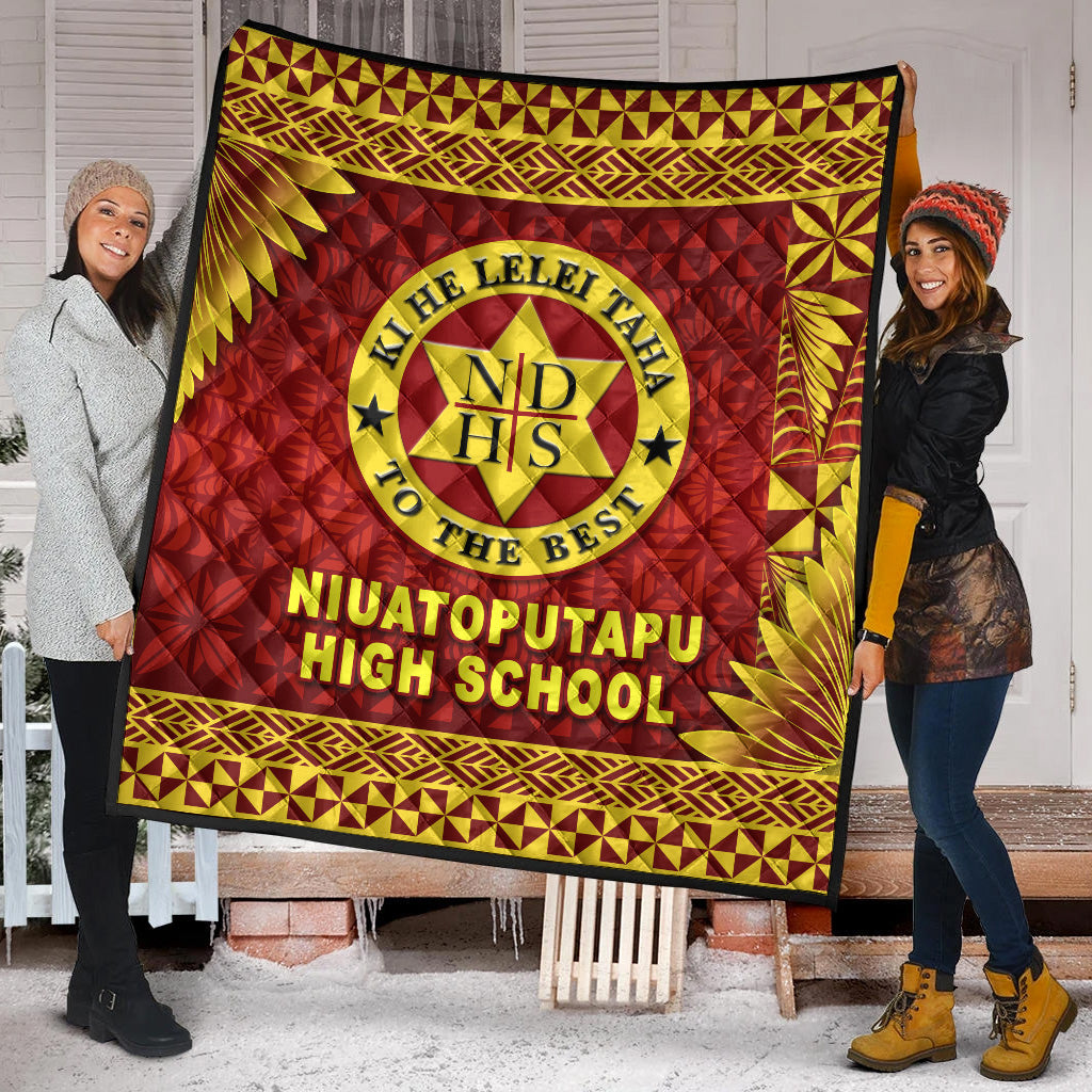 Tonga Niuatoputapu High School Premium Quilt Simplified Version LT8 - Polynesian Pride