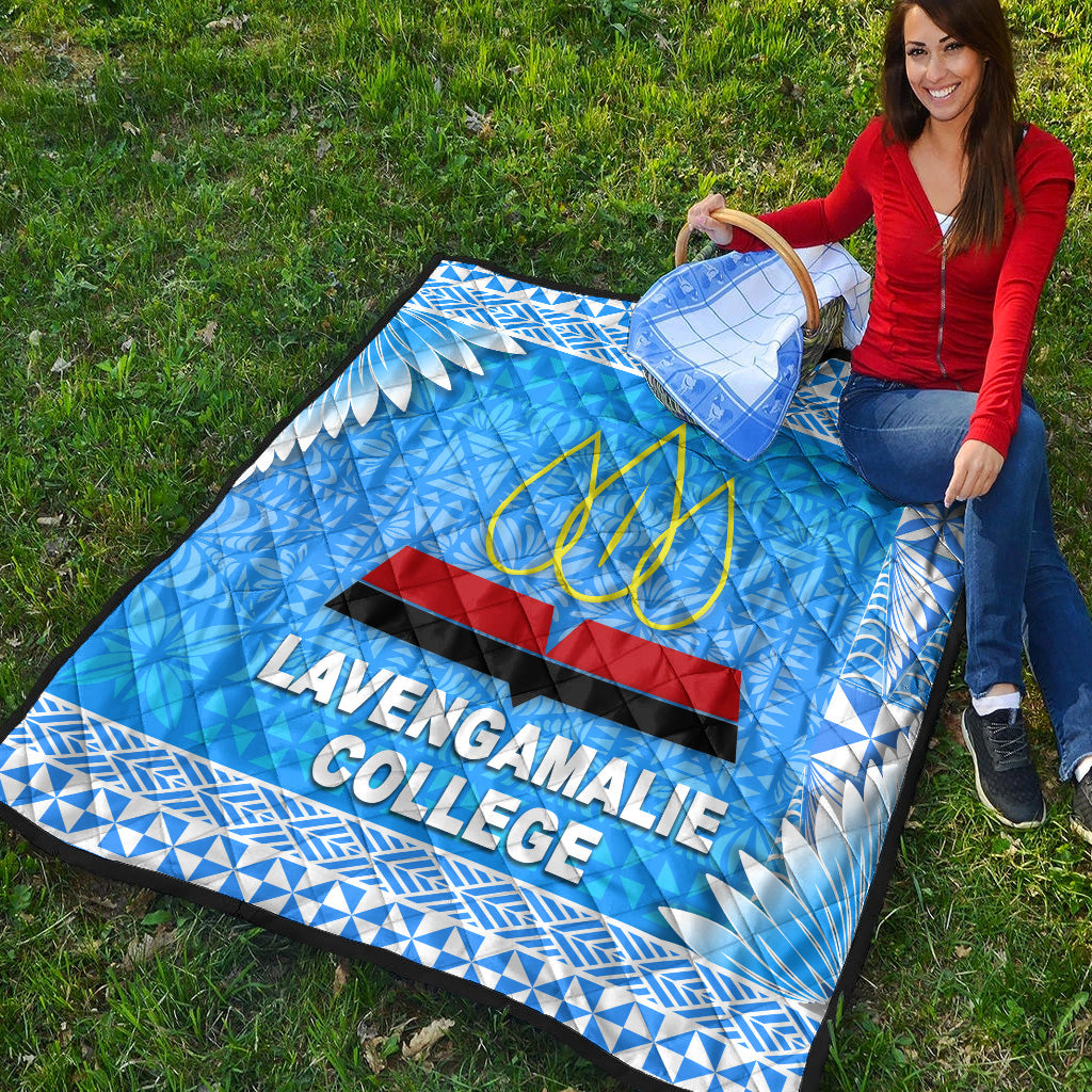 Tonga Lavengamalie College Premium Quilt Simplified Version LT8 Blue - Polynesian Pride