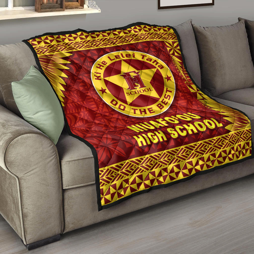 Tonga Niuafo'ou High School Premium Quilt Simplified Version LT8 - Polynesian Pride