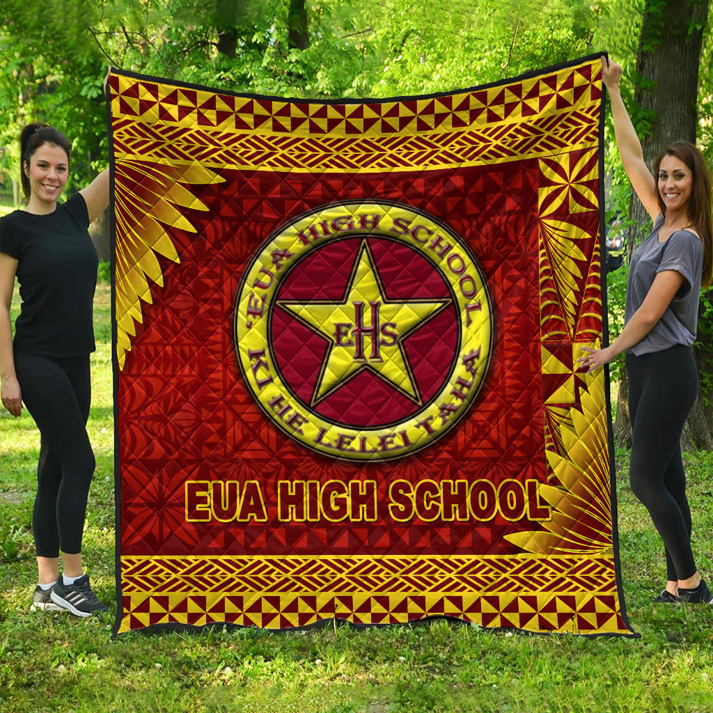 Tonga Eua High School Premium Quilt Simplified Version LT8 Maroon - Polynesian Pride