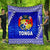 Tonga Coat Of Arms Premium Quilt Simplified Version - Blue LT8 Blue - Polynesian Pride