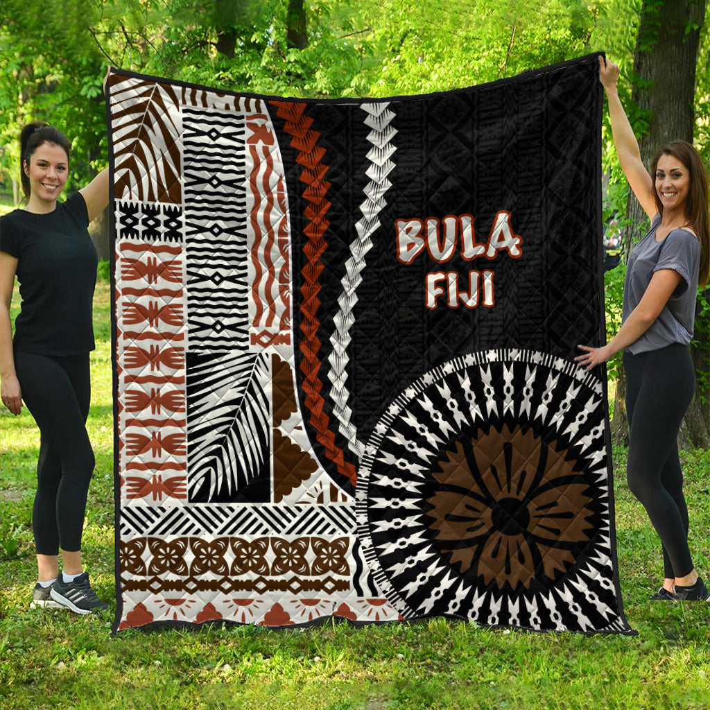 Bula Fiji Premium Quilt Masi Tapa Patterns Style LT6 Art - Polynesian Pride