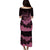 Polynesian Breast Cancer Awareness Puletasi Dress Floral Butterfly LT7 - Polynesian Pride