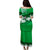 Personalised Fiji Day Puletasi Dress Flying Fijians Masi Kesa Style - Green LT7 - Polynesian Pride