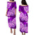 Polynesian Floral Tribal Puletasi Dress Purple LT9 - Polynesian Pride