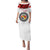 (Custom Personalised) Tonga Emancipation Day Puletaha Dress Independence Day - Unique Kahoa Heilala Flower - White LT8 Long Dress White - Polynesian Pride