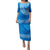 Apifoou College Tonga Puletasi Dress Kupesi Style - Ver03 LT7 Long Dress Blue - Polynesian Pride