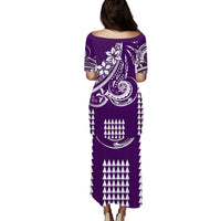 Kakau Hawaiian Polynesian Puletasi Dress Purple LT6 - Polynesian Pride