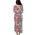 Polynesian Puletasi Dress Pink Hibiscus Flower With Tapa Pattern LT14 - Polynesian Pride