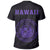 Hawaii Kakau Coat of Arms T Shirt Purple - Polynesian Pride