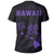 Hawaii Kakau Three Turtles T Shirt Purple - Polynesian Pride