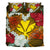 Kanaka Manta Ray Plumeria Heart Polynesian Bedding Set - Sea Flower - AH - Polynesian Pride