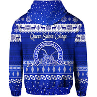 Queen Salote College Christmas Hoodie Simple Style LT8 - Polynesian Pride