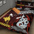 New Zealand And Papua New Guinea Quilt Bed Set Together - Red LT8 - Polynesian Pride