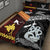 New Zealand And Papua New Guinea Quilt Bed Set Together - Black LT8 - Polynesian Pride