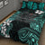 (Custom Personalised) Polynesian Fathers Day Quilt Bed Set I Love You In Every Universe - Turquoise LT8 - Polynesian Pride