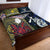 New Zealand And Niue Quilt Bed Set Together - Blue LT8 - Polynesian Pride