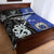 New Zealand And Samoa Quilt Bed Set Together - Black LT8 - Polynesian Pride