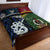 New Zealand And Vanuatu Quilt Bed Set Together - Blue LT8 - Polynesian Pride