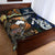 New Zealand Maori Aotearoa And Australia Aboriginal Quilt Bed Set Together - Blue LT8 - Polynesian Pride