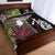 New Zealand And Niue Quilt Bed Set Together - Red LT8 - Polynesian Pride