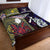 New Zealand And Niue Quilt Bed Set Together - Purple LT8 - Polynesian Pride