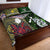 New Zealand And Niue Quilt Bed Set Together - Green LT8 - Polynesian Pride