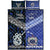 New Zealand And Samoa Quilt Bed Set Together - Blue LT8 - Polynesian Pride