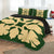 Hawaiian Royal Pattern Quilt Bed Set - Green - C1 Style - AH - Polynesian Pride