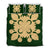 Hawaiian Royal Pattern Quilt Bed Set - Green - D2 Style - AH Green - Polynesian Pride