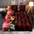 Tonga Quilt Bed Set Diamond Style Mix Hibiscus - Black LT7 - Polynesian Pride