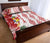 Tonga Quilt Bed Set Diamond Style Mix Hibiscus - White LT7 - Polynesian Pride