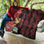 Tonga Premium Quilt Diamond Style Mix Hibiscus - Black LT7 - Polynesian Pride