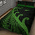 New Zealand Rugby Maori Quilt Bed Set Silver Fern Koru Vibes - Green LT8 - Polynesian Pride