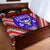 Mate Ma'a Tonga Quilt Bed Set Leimatu'a Bulls Creative Style - Red NO.1 LT8 - Polynesian Pride