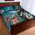 New Zealand And Fiji Quilt Bed Set Together - Paua Shell LT8 - Polynesian Pride