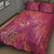 Hawaii Quilt Bed Set - King Of Hawaii With Hawaiian Girls Pink Version - Polynesian Pride